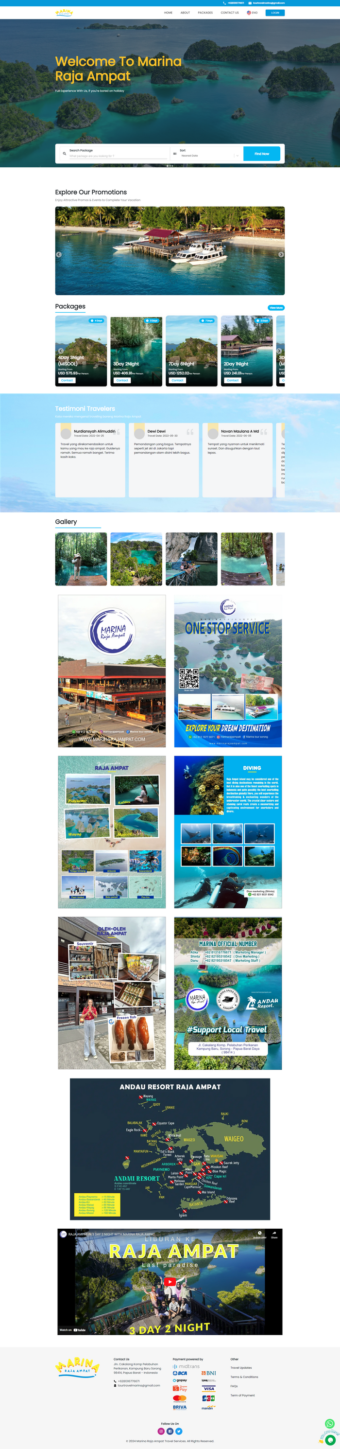 Marina Raja Ampat Website